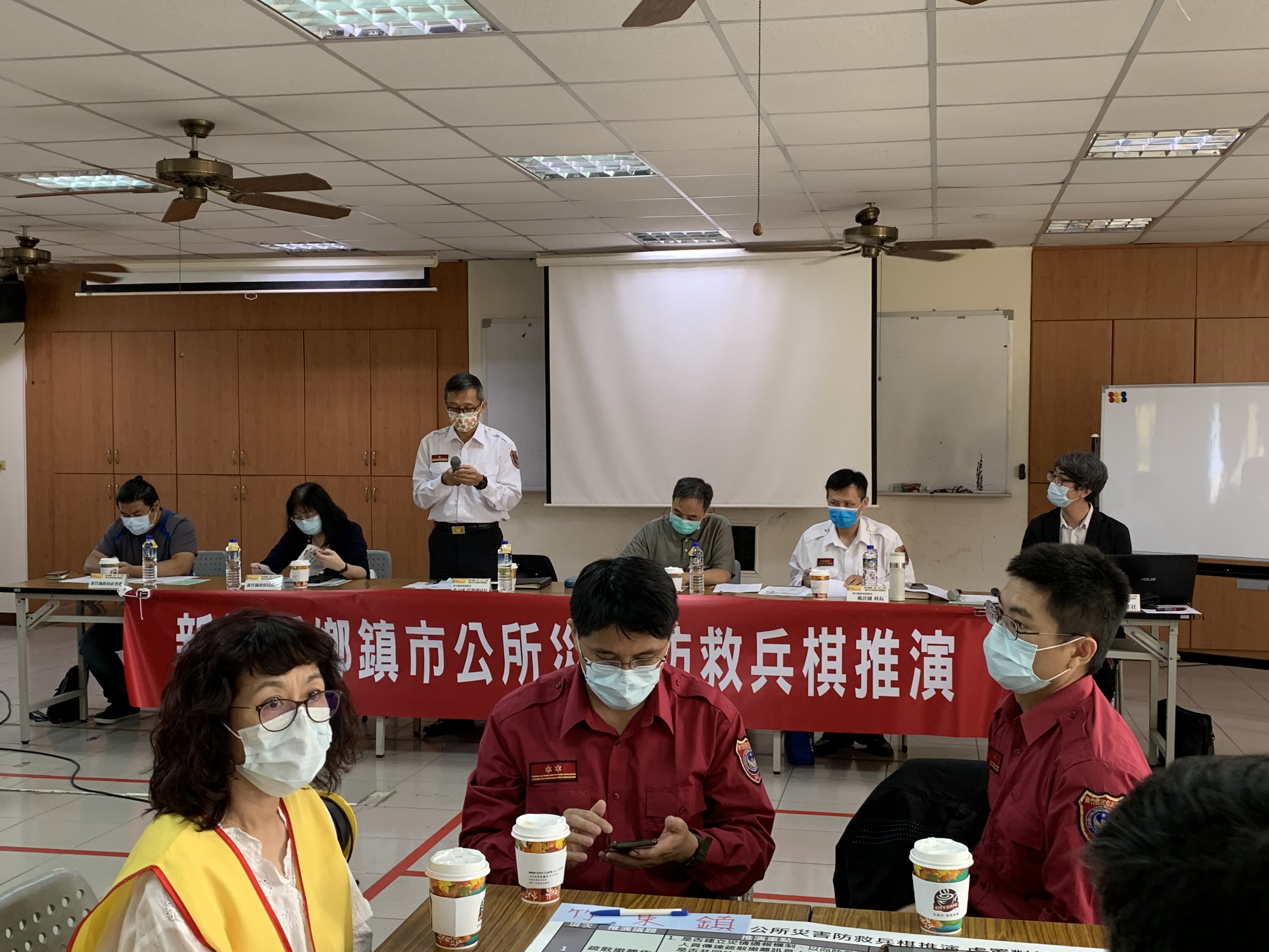 新竹縣110年災害防救深耕第3期計畫-鄉鎮市公所避難收容與跨區支援兵棋推演（B場次）